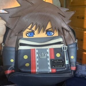 Loungefly Sora Character Backpack - Brown, Black, Red, and Yellow